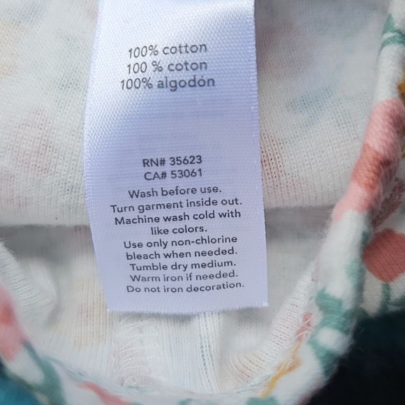 Carter's Girls Pull On Floral Pants Newborn - Picture 4 of 4